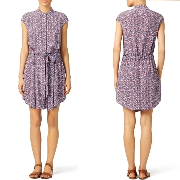 Tory Burch Dresses & Skirts - Authentic TORY BURCH Gigi Shirt dress in Hudson Blue Linosa Sz 10 $395